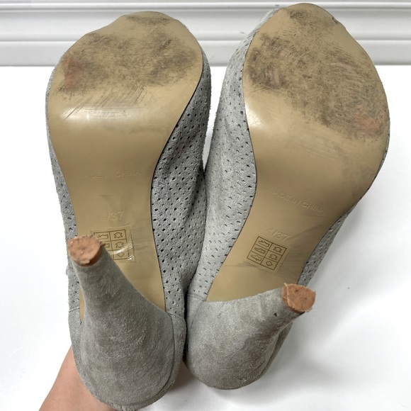 Office London Peep Toe gray Pumps booties - Picture 5 of 5
